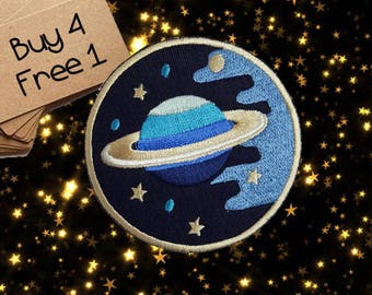 Planet Patches Space Patches Iron On Patch Applique Patches For Jackets