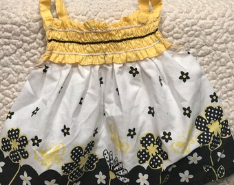 Yellow Puppy Sundress for Puppies (Size 1P)