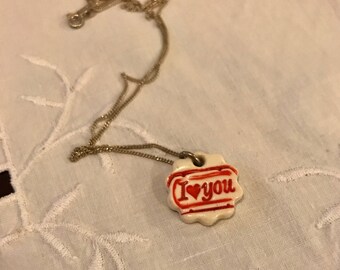 Iggy and Lou Lou ceramic charm necklace