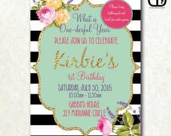 1st, Birthday, Invitation, Boy, or ,Girl ,Party, Custom