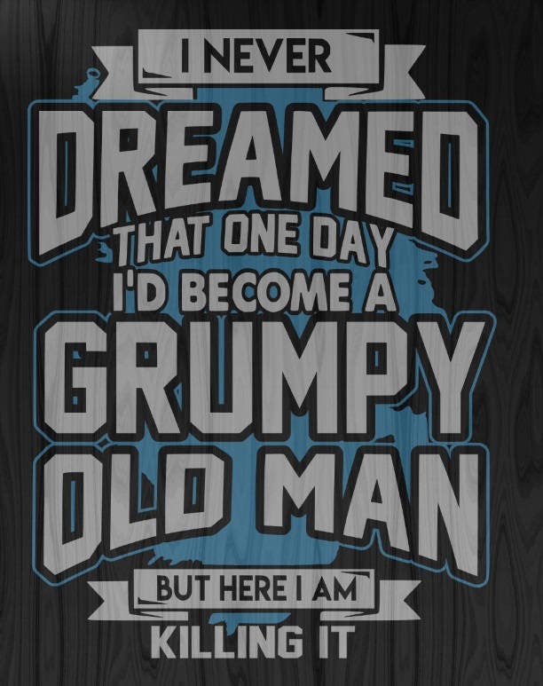 Grumpy Old Man SVG