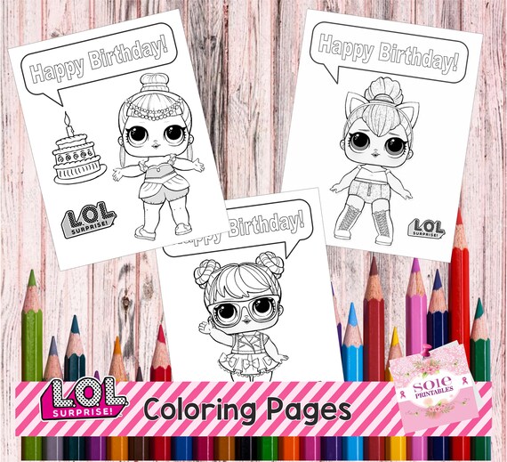 NEW LOL SURPRISE Coloring Pages Instant Download