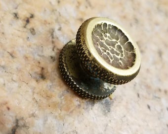 Textured Brass Fidget Spinner Caps