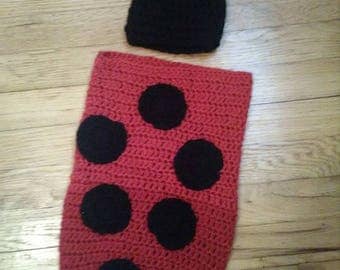 little lady bundle wrap and hat