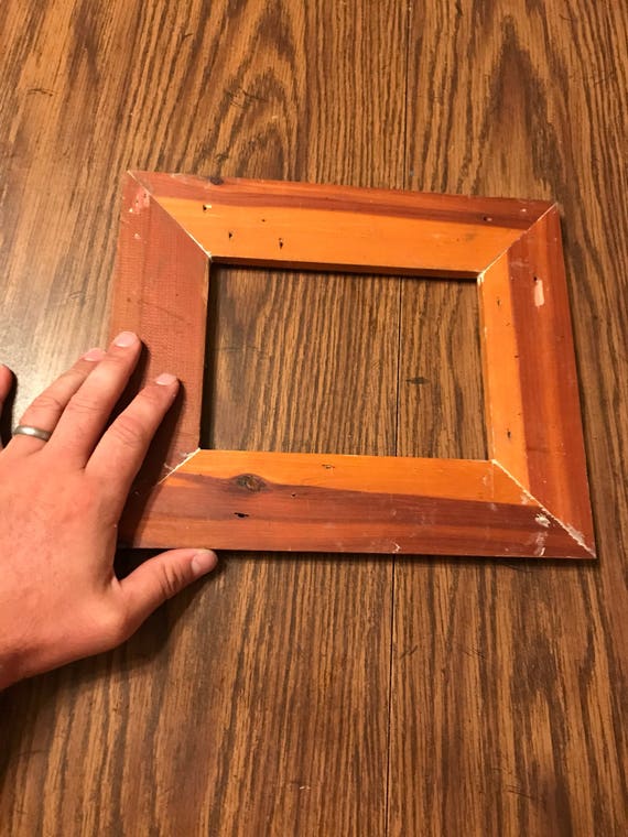 Cedar picture frames