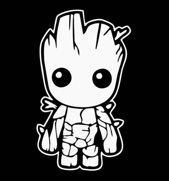 BABY GROOT Guardians of the Galaxy Decal wall art