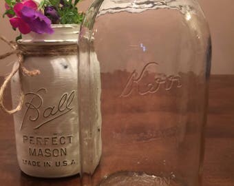 Large self sealing mason jar