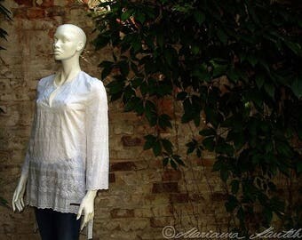 FA, tunic, long blouse - inspired by Africa