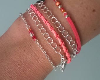 "Flowing" MULTISTRAND bracelet