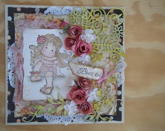 floral with a small vahinee card