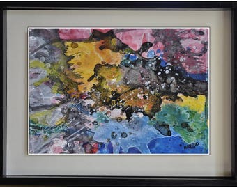 lacquered painting, pasted on board TB204