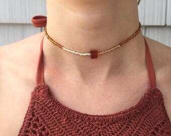Bronze & Silver Tones Choker