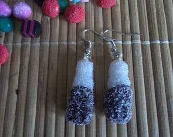 Sweet cola with polymer clay earring