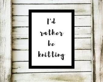 Knitting Print, Knitting Art, Knitters Decor, Digital Knitting Print, Knitting Print Download, Art Print, Digital Knitting Art, Knitter Gift