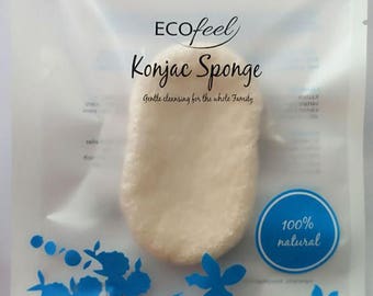 Vegan Facial Care EcoFeel Konjac Sponge: White