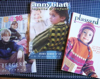 Set of 3 catalogs - knitting - children's clothing