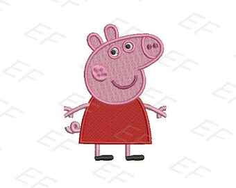 Machine Embroidery design - Peppa Pig Embroidery design - instant download digital file