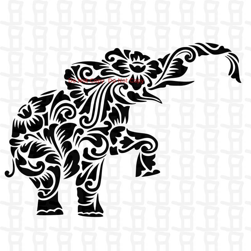 Download Black Elephant SVG / Elephant Svg / Svg / Svg file ...