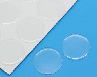 XXXlot 25 stickers cabochons 20 mm round in epoxy resin