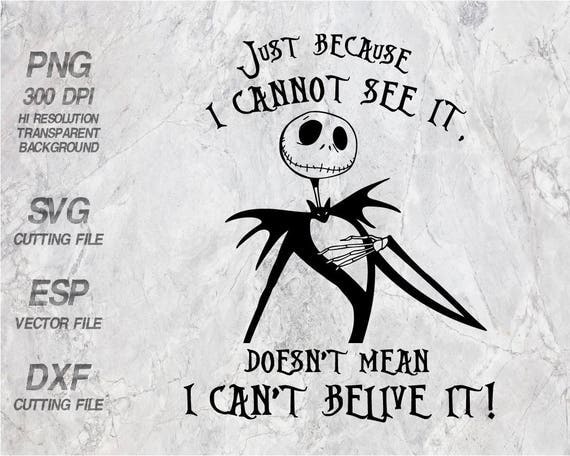 Download The nightmare before christmas Just because i cannot see it