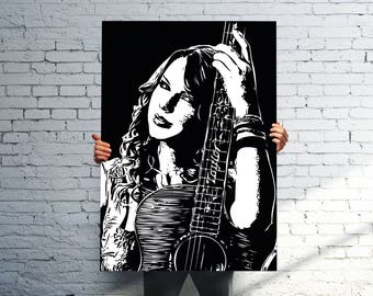 Taylor Swift v2 Poster | Home Decor Wall Art | Perfect Gift for any Taylor Swift Fan | 11x14 - 16x20 - 24x36 - 36x48 | FREE SHIPPING