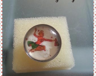 adjustable silver ring "pinup enjoy"