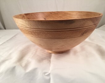 Medium sized maple salad bowl 10x5"