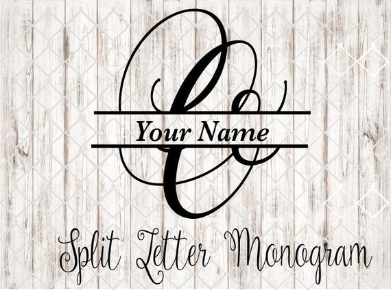 Download Split letter O SVG/O Split Mongram svg/Divided Initial svg ...