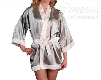 Robe for Bridesmaids, Robes for Girls, Kimono Robe, Robe for Bridesmaid, Womens Robe, Bridal Lingerie, Bridal Party Robes, Contessa