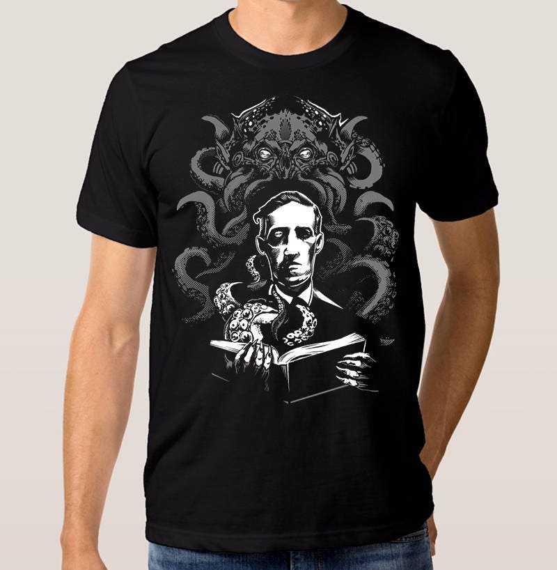 H.P. Lovecraft T-shirt Men's Women's All Sizes