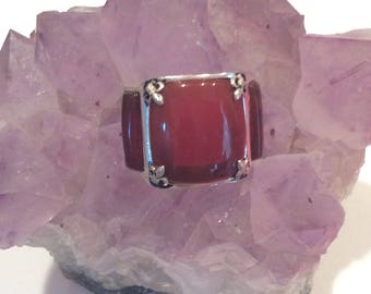 Vintage Aqeeq silver man Turkish ring