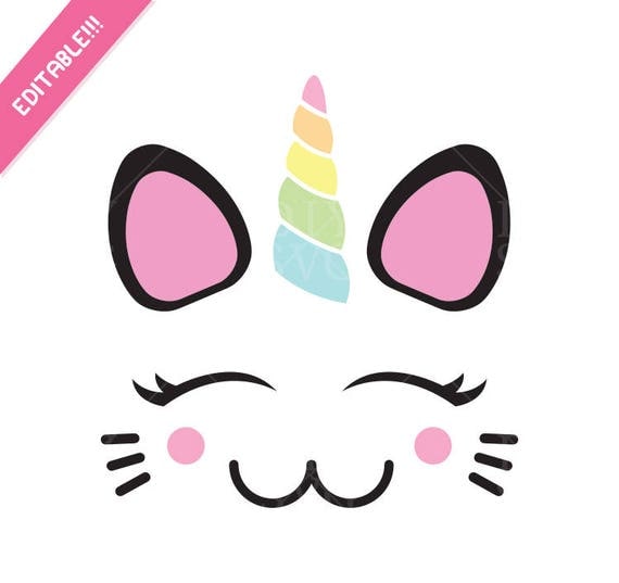 Caticorn svg, Unikitty svg, Caticorn clip art, Caticorn cut files