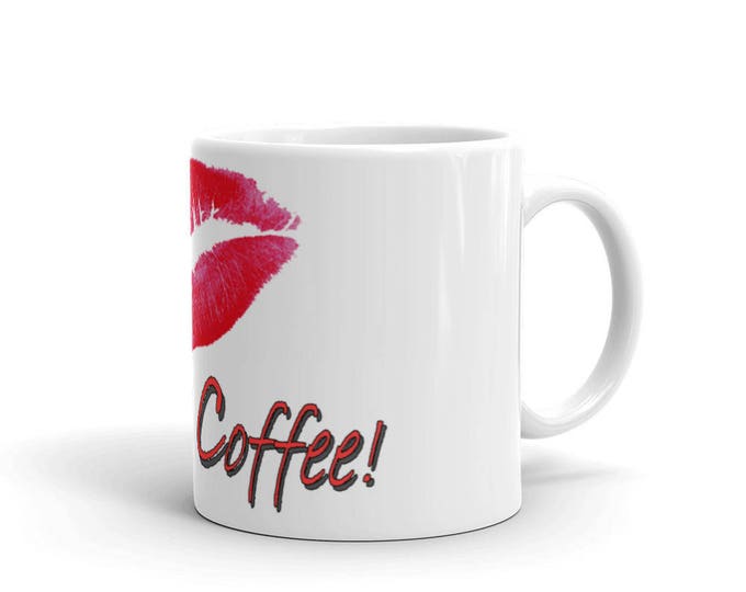 Mmm Coffee, Lipstick Coffee Mugs for Coffee Lovers, Lips coffee cup Gifts for Teachers, Mom, Friend, Grandma, Girls, Women, Coffee Shop