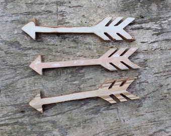 Three Arrows, Nursery Decor, Tribal Decor, Reclaimed Wood Wall Art, Boho Decor, Rustic Arrow Decor, Decorative Arrow, Bohemian Decor,