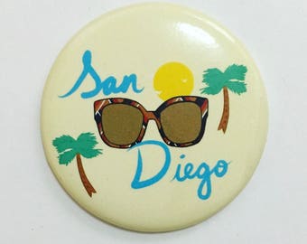 Fanion Souvenir San Diego Zoo California - Toucan 16 Pouces - Vintage