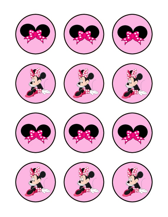 minnie mouse stickers minnie labels diy printable file