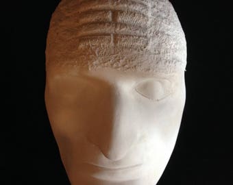 Plaster Death Mask - Crainology - Phrenology Sculpture