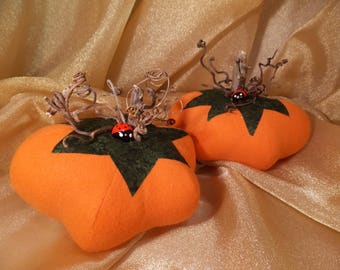 Fabric Pumpkin~Large Handmade Flannel Pumpkin~Decorative Harvest Pumpkin~Decorative Fabric Pumpkin~Large Fabric Pumpkin