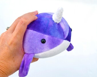 purple narwhal plush