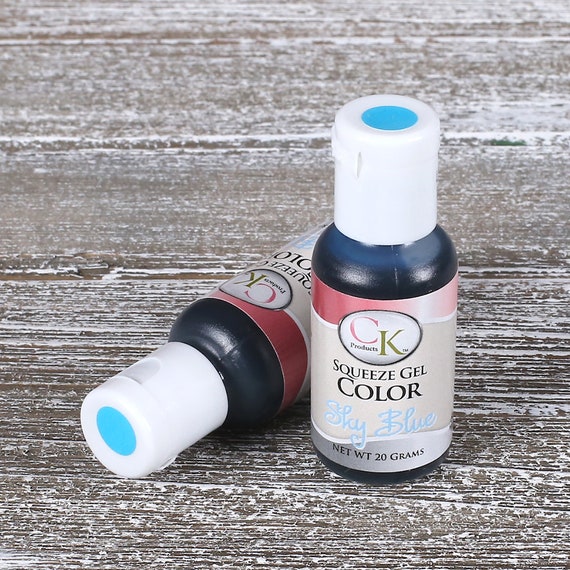 Sky Blue Food Coloring Gel, Light Blue Frosting Dye, Cake Decorating ... Sky Blue Food Coloring Gel, Light Blue Frosting Dye, Cake Decorating ...