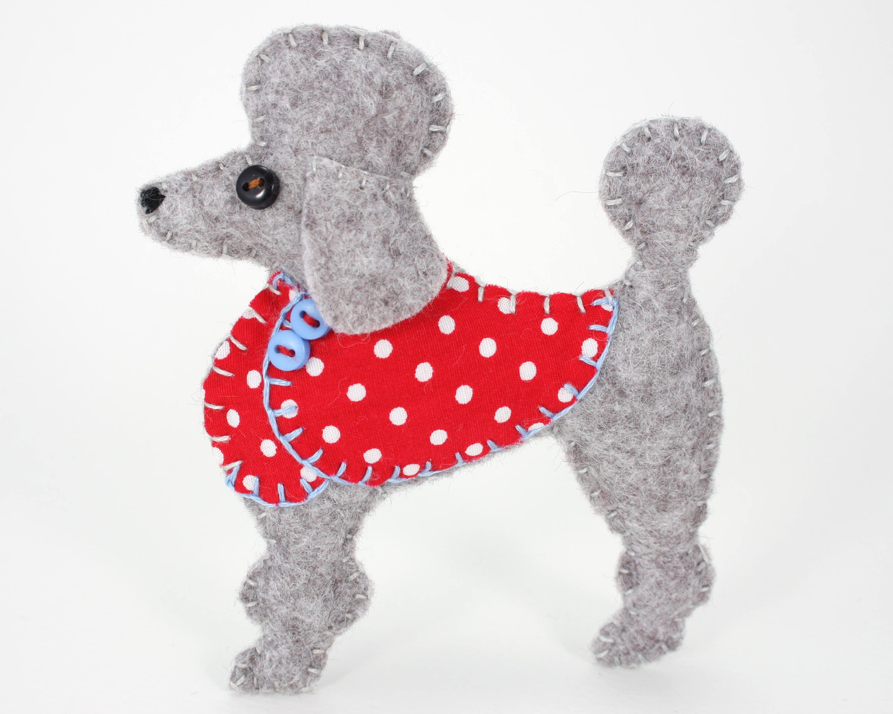 mini poodle ornament