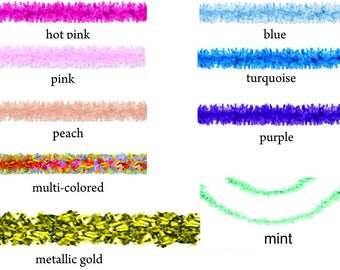 Tissue Fringe Garland Festoon 25 Feet