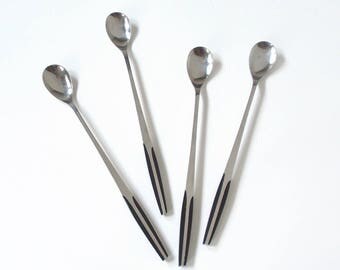 Mid-Century Modern Eldan Stainless Steel Iced Tea Spoon