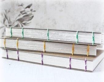 ON SALE Blank Art Journal 5x7 Journal Watercolor Journal Small Journal Mixed Media Journal Hand Bound Book Sketch Book Coptic Stitch Book Ar