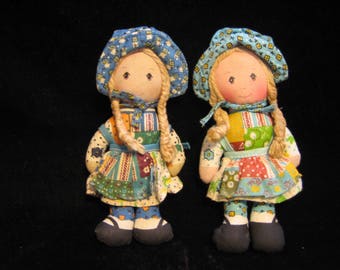 Set of 2 Holly Hobbies Knickerbocker 1974