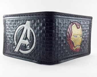 Iron Man / Avengers Hand Tooled Leather Wallet