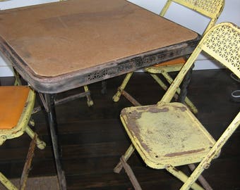 Vintage Metal Folding Chairs Vintage Metal Folding Chairs