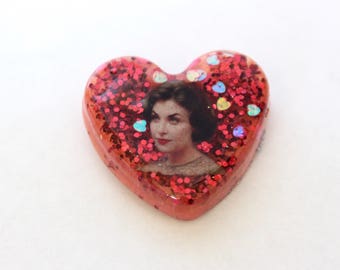 Twin Peaks Audrey Heart Shaped Pin Pinback Brooch