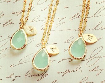 Personalized Jewelry SHIPS TOMORROW Bridesmaids' Gifts Personalized Necklace Initial Necklace Bridesmaid Necklace Jewelry Gifts Limonbijoux