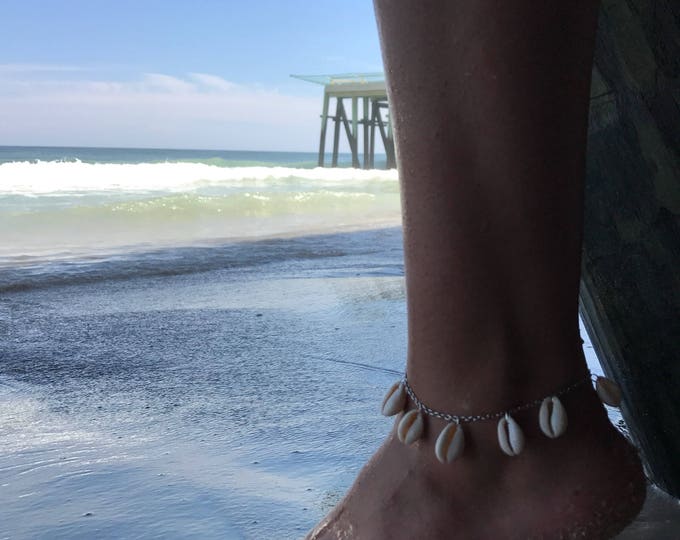 Seashell anklet, boho anklet, seashell jewelry, summer anklet, anklet for women,seashells anklet,silver anklet,anklet,chain anklet,seashells